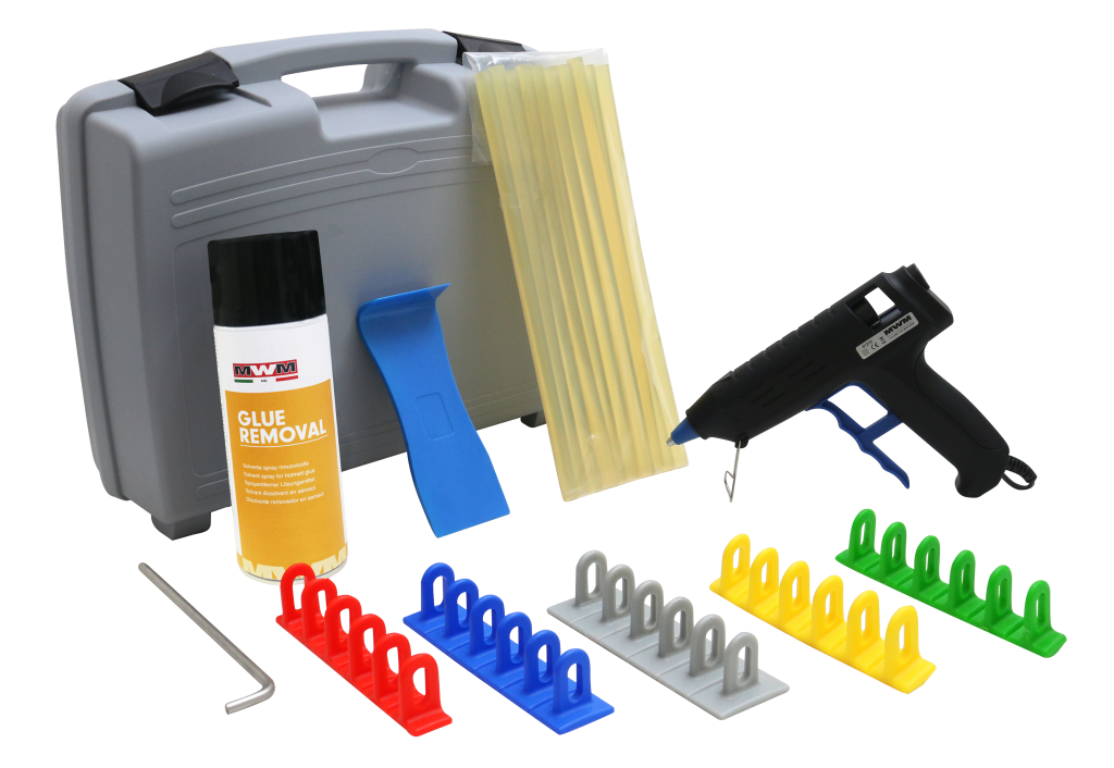 MWM Hot Glue Multipads Kit for Dent Repair (31350) Incl. Compact Puller