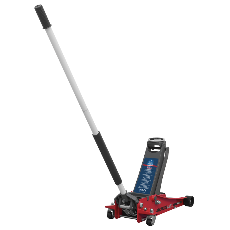 Trolley Jack 3 Tonne Low Profile Rocket Lift Red 3000LE - Image 2