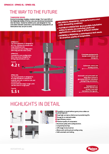 Brochure - Rotary 2 Post Lift 4.2t- SPMA42-X