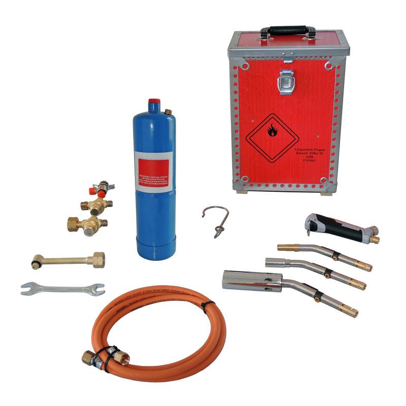 W&S Propane Burner Set incl. Wooden Box (802001)