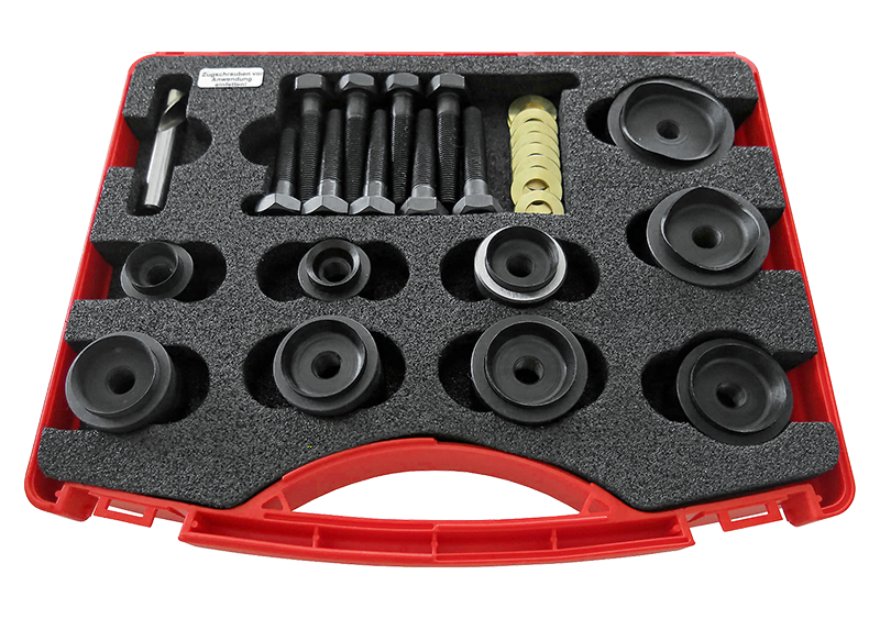 Wielander & Schill parking sensor hole punch kit 511385 with multiple punch sizes for bumper sensor installation