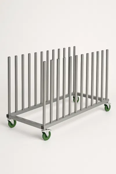 Mobile Vehicle Panel Storage Rack For 12  Panels FMT1227