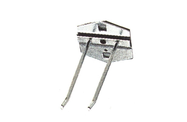 Stanzani Double Wallboard Hook - Simple fixture Art. 06500200